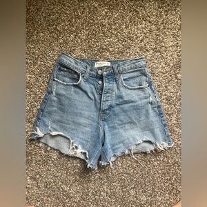 Abercrombie Curve Love High Rose Dad Shorts